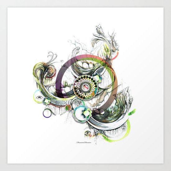 a good place for sincere thought Art Print