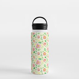 Hibiscus Pattern Water Bottle