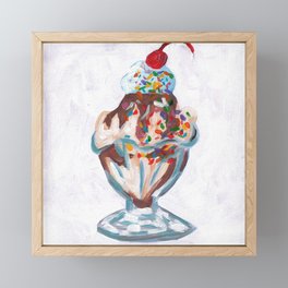 Sundae Framed Mini Art Print