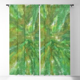 Green Inspired 483 by Kristalin Davis Blackout Curtain