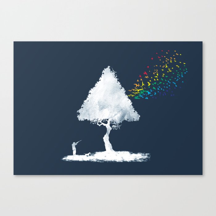 colourful hunting Canvas Print