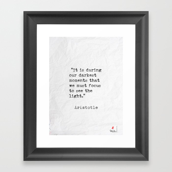 Aristotle 5c Framed Art Print