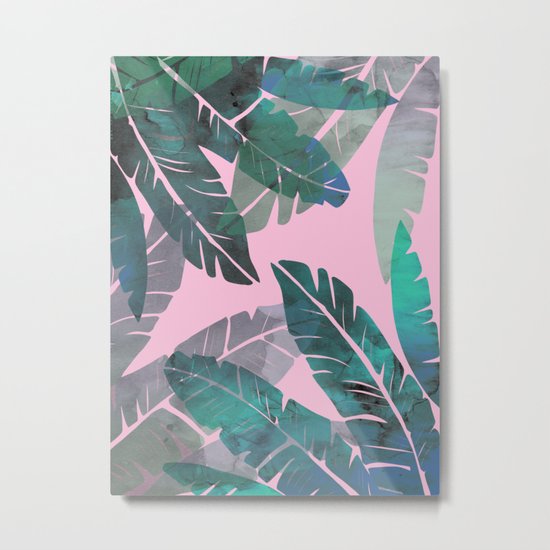 Banana Leaves Metal Print