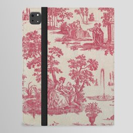 Antique 19th Century Romantic Pastoral French Toile de Jouy iPad Folio Case