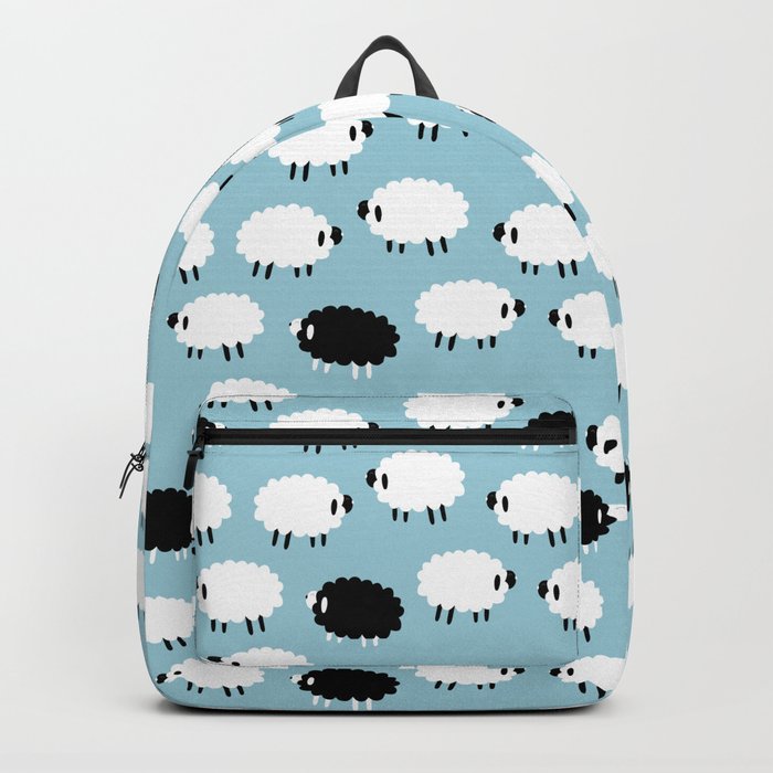 Black White Sheep Backpack by JunkyDotCom Society6