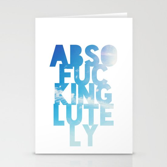 Abso....lutely! Stationery Cards