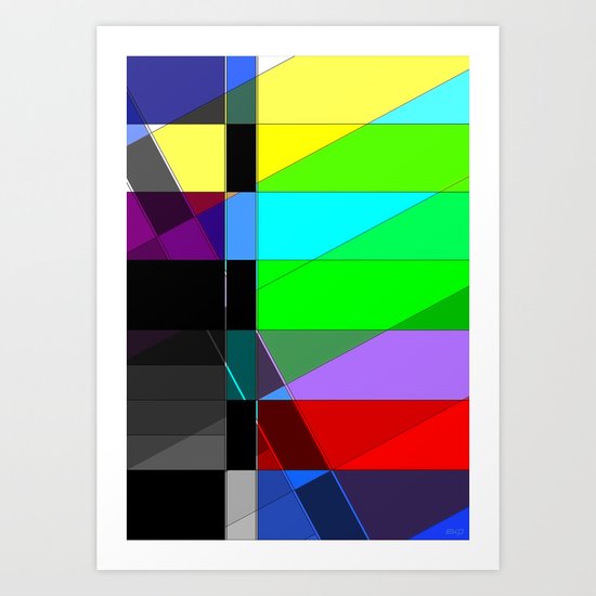 Black out. Art Print