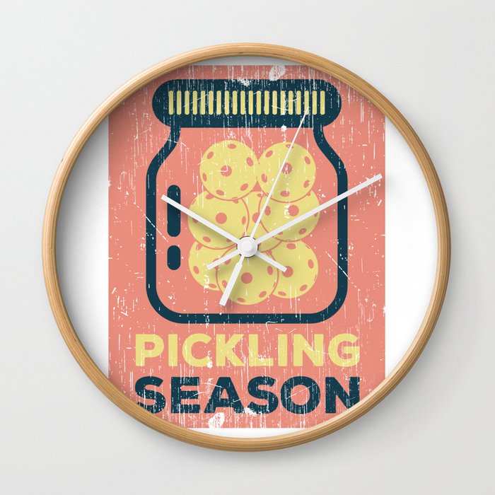 Pickling Season print Funny Pickleball Game Gift Wall Clock