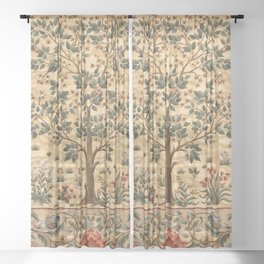 William Morris "Tree of life" 3. Sheer Curtain