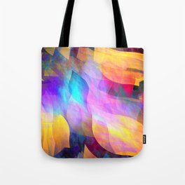 Colourful abstract with leaf shapes Tote Bag