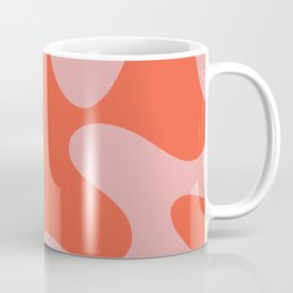 Wavy Land - Pink And Red Coffee Mug