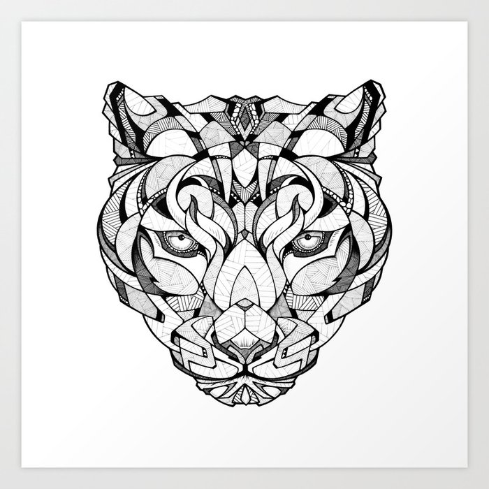 Grundlægger Vittig Misbrug Leopard - Drawing Art Print by Andreas Preis | Society6