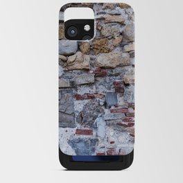 Old stone's wall of castle background iPhone Card Case