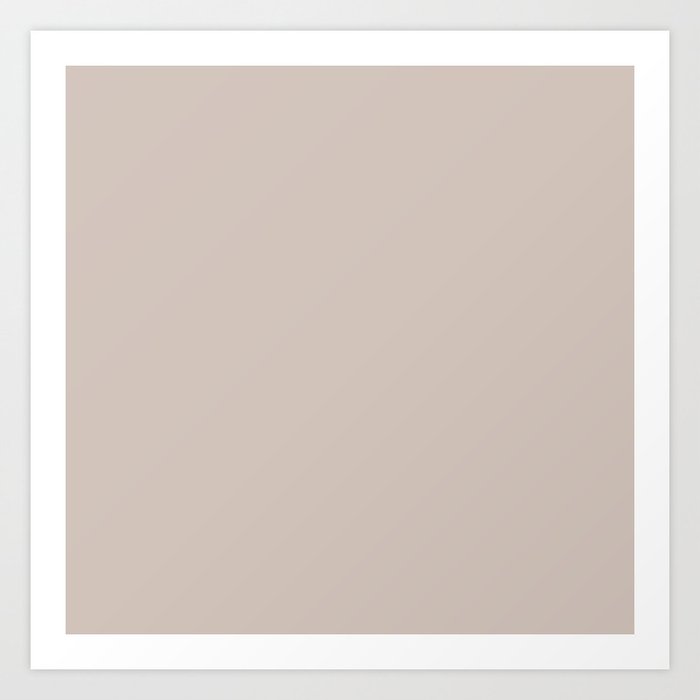 Vanilla Ice Cream Tan Art Print