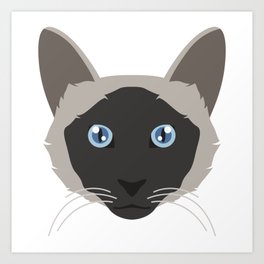 Balinese Cat Art Print