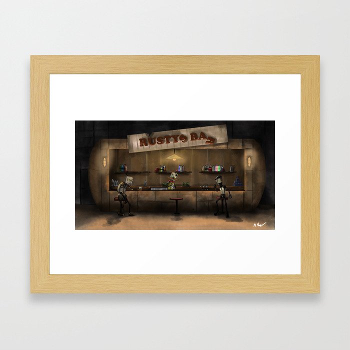 Rusty's Bar Framed Art Print