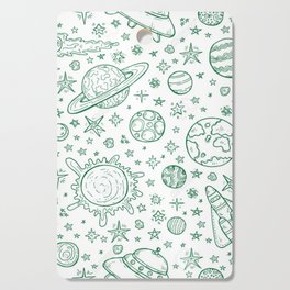 Space Planets Cutting Board
