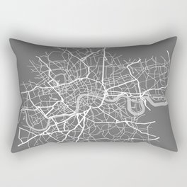 London gray map Rectangular Pillow