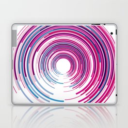PURPLE AND BLUE SPINNER. Laptop Skin