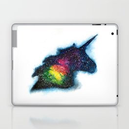 Rainbow unicorn galaxy watercolor Laptop & iPad Skin