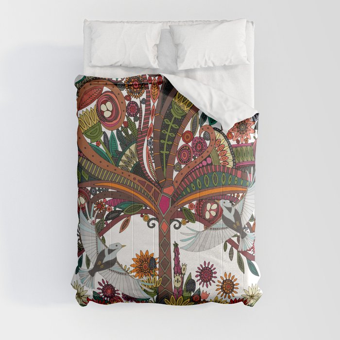 tree of life white Comforter