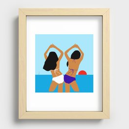 Girlfriends Recessed Framed Print