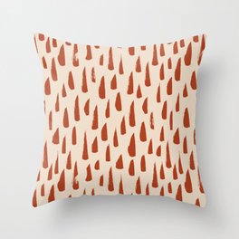 Neutral Bohemian Pattern Throw Pillow