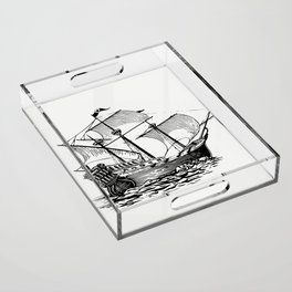 Pirate Ship Acrylic Tray