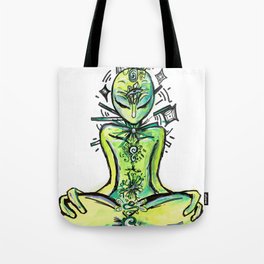 Zero, the Alien Yogi Tote Bag