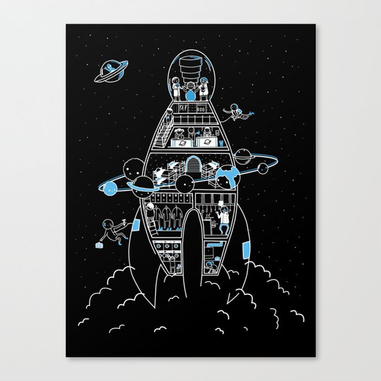 Interstellar Travels Canvas Print