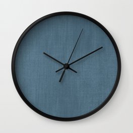Blue Indigo Denim Spring Summer Wall Clock