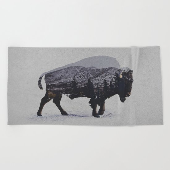 The American Bison Beach Towel
