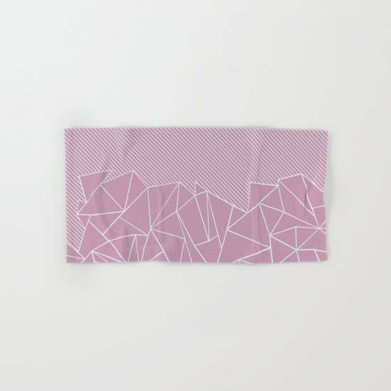 Ab Lines 45 Pink Hand & Bath Towel