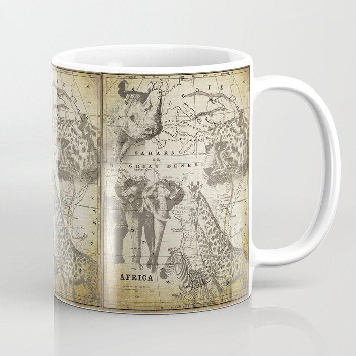 Out of Africa vintage wildlife art Coffee Mug