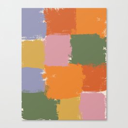 Paint Collage - Pastel Canvas Print