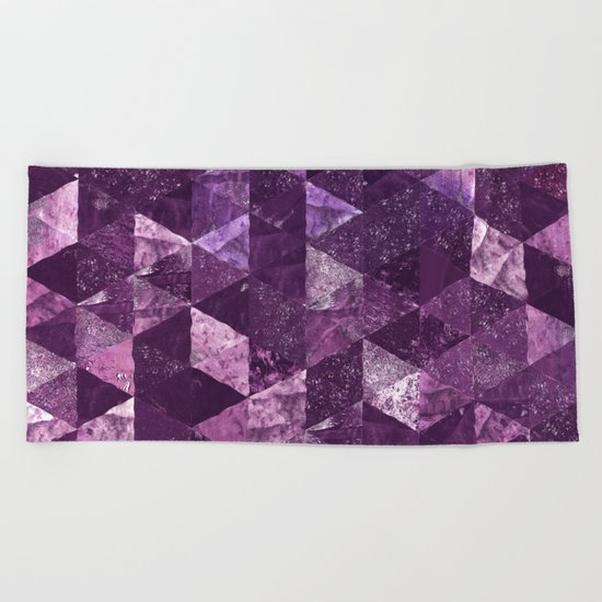 Abstract Geometric Background #10 Beach Towel
