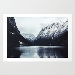 Gudvangen Harbor Art Print