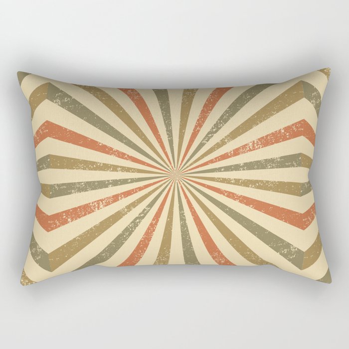 Vintage rays background Rectangular Pillow