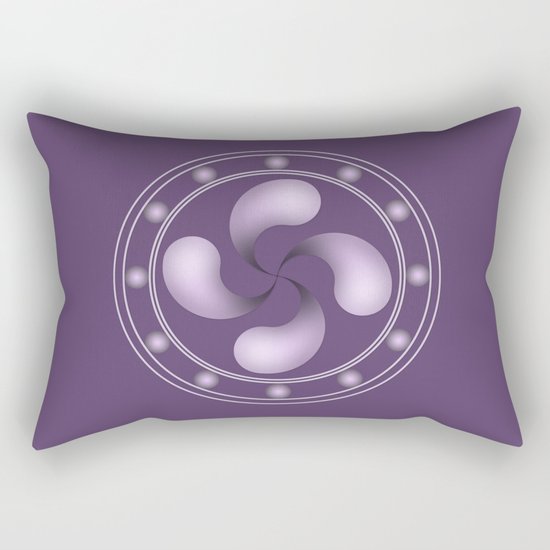 LAUBURU IN PURPLE (abstract geometric symbol) Rectangular Pillow