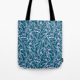 Movin' and Shakin' Teal/Pink Tote Bag