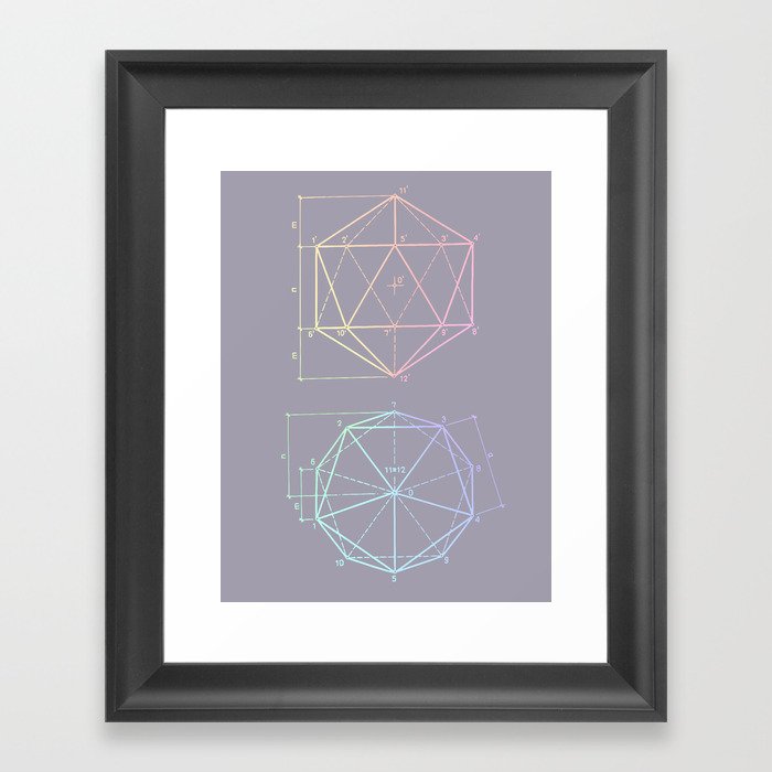 polyhedron 1 Framed Art Print