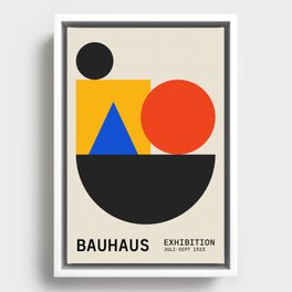 Balance 02: Bauhaus Mid-Century Edition Framed Canvas