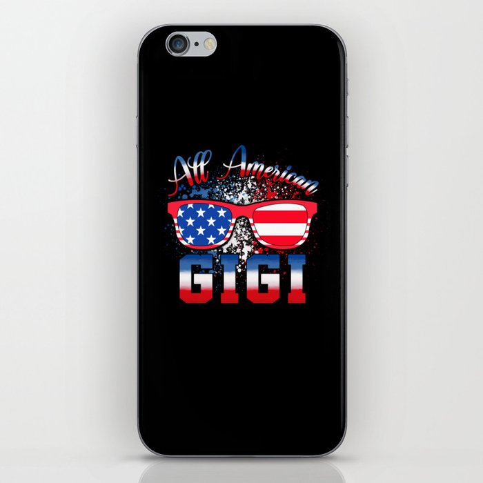 All american Gigi US flag 4th of July iPhone Skin