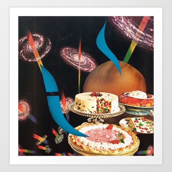 cosmic fruitcake - goofbutton collaboration #12 Art Print