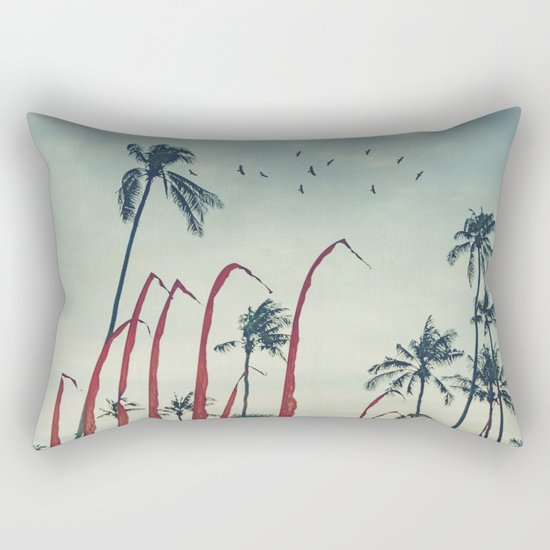 Coconut - Palms and Flags Rectangular Pillow