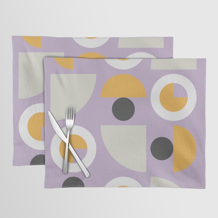 Classic geometric arch circle composition 30 Placemat