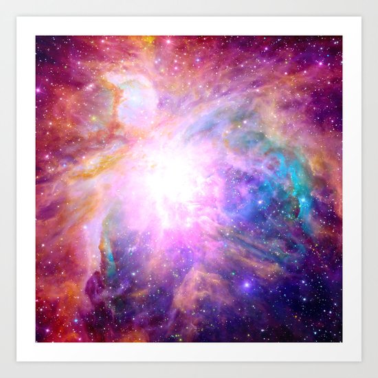 Galaxy Nebula Art Print