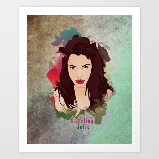 Aneglia Jolie Art Print