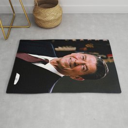 Official Portait of President Ronald Reagan 1981 Rug | Painting, Portrait, Ronaldreagan, Americanhistory, President 