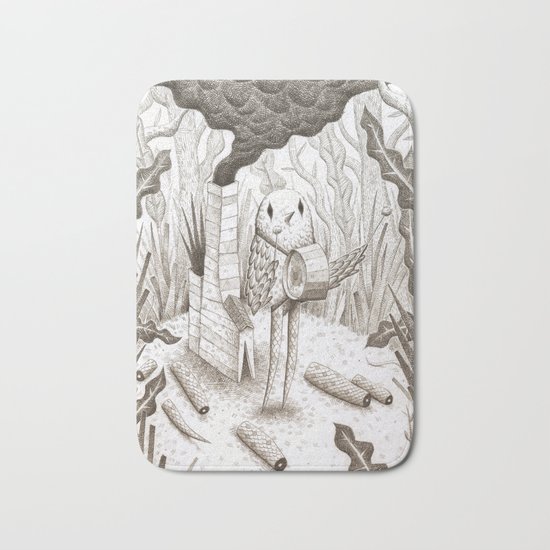 Drummer Bird Bath Mat